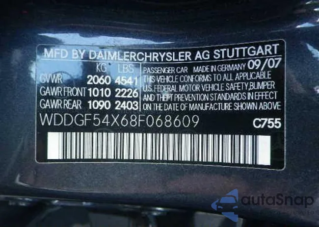 WDDGF54X68F068609: 9637097