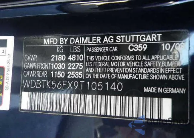 WDBTK56FX9T105140: 9637101