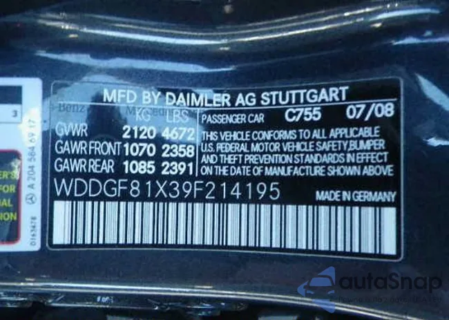 WDDGF81X39F214195: 9637128