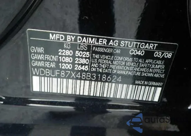 WDBUF87X48B318624: 9637178