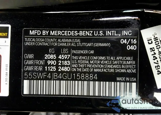 55SWF4JB4GU158884: 53453725