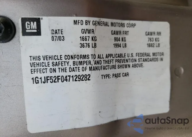 1G1JF52F047129282: 52813415