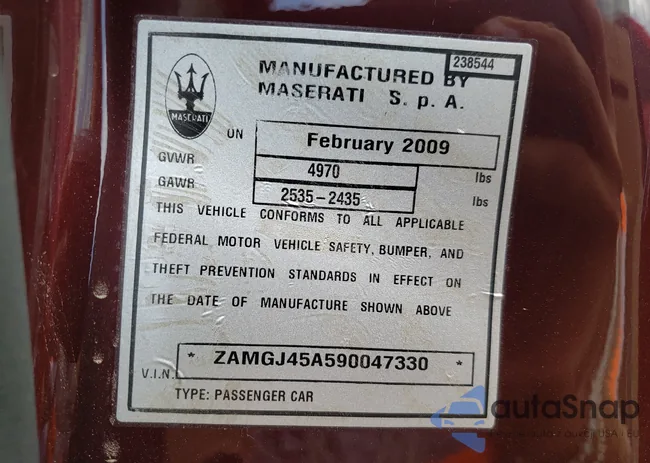 ZAMGJ45A590047330: 47583581