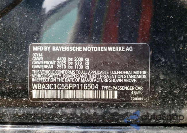 WBA3C1C55FP116504: 49458701