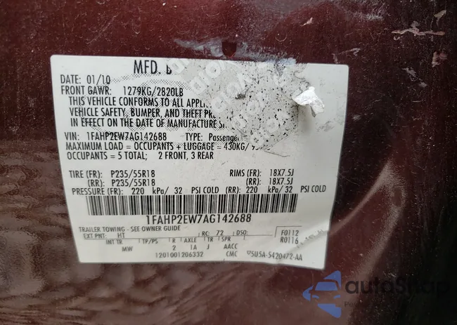 1FAHP2EW7AG142688: 54529861