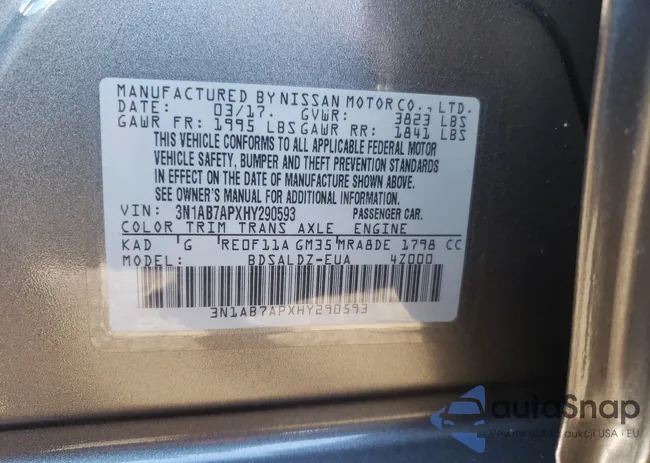 3N1AB7APXHY290593: 62224461