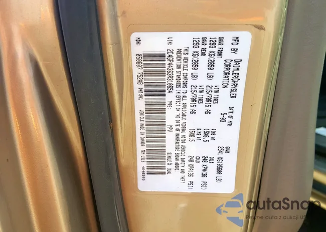 2C4GP44363R310654: 70458235