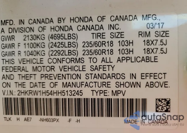 2HKRW1H54HH513245: 58952682