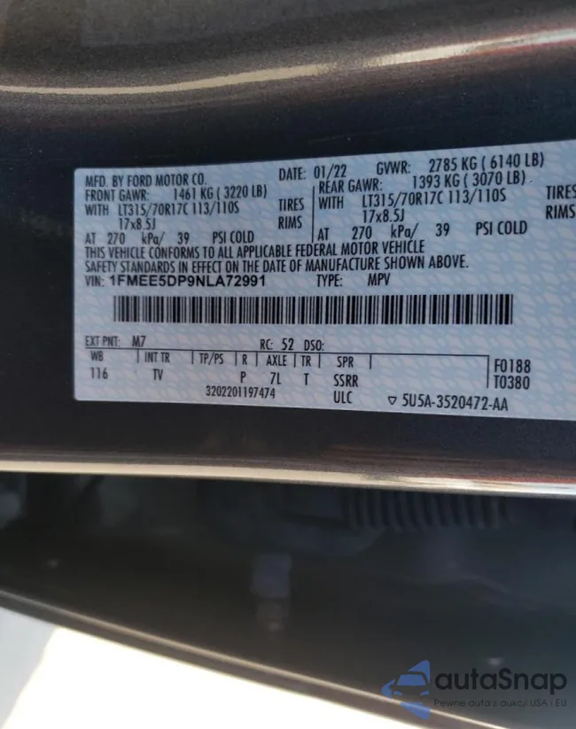 1FMEE5DP9NLA72991: 62576792