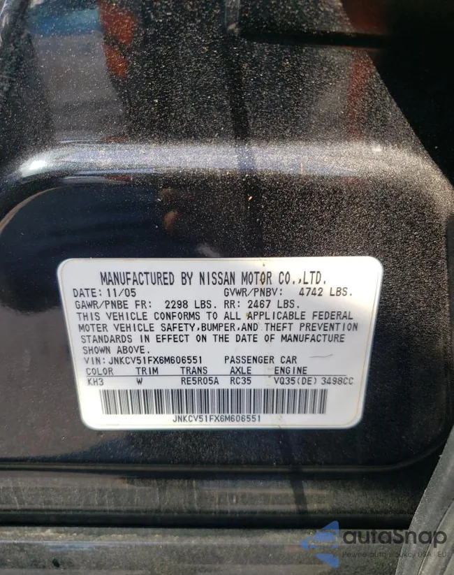 JNKCV51FX6M606551: 61538522