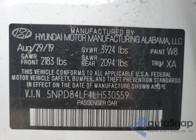 5NPD84LF4LH530559: 55634825