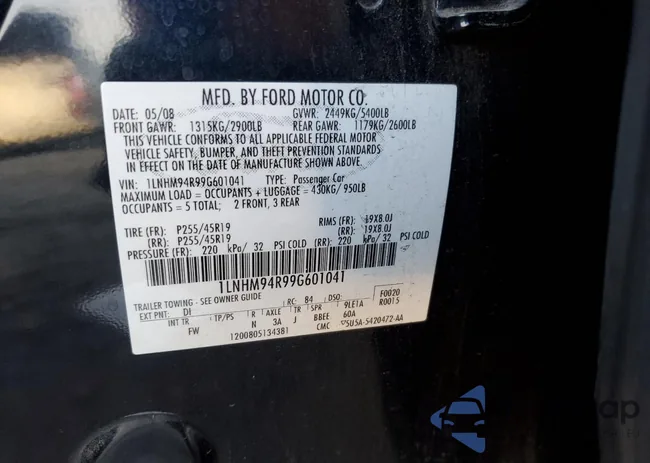 1LNHM94R99G601041: 82836653