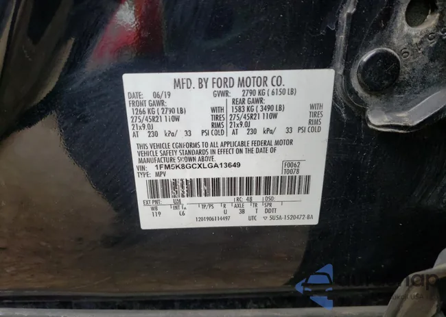 1FM5K8GCXLGA13649: 69080942