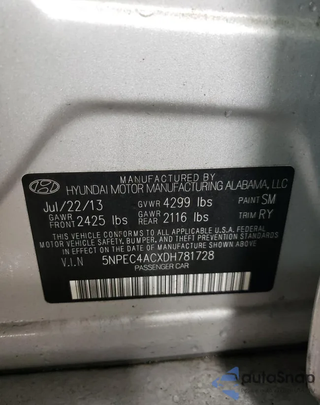 5NPEC4ACXDH781728: 71523502