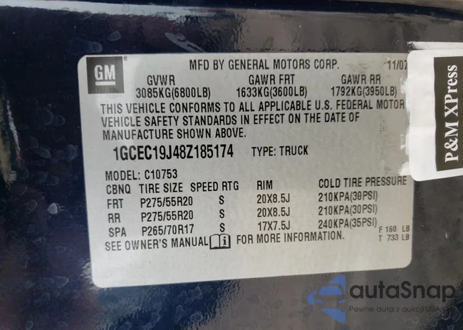 1GCEC19J48Z185174: 65314255