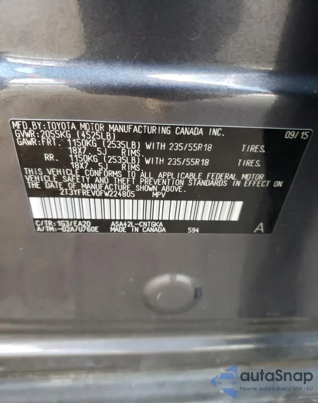 2T3YFREV0FW224805: 73744712