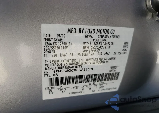 1FM5K8GCXLGA61569: 37862003