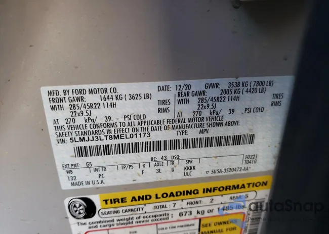 5LMJJ3LT8MEL01173: 39593043