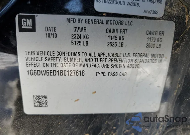 1G6DW6ED1B0127618: 49167594