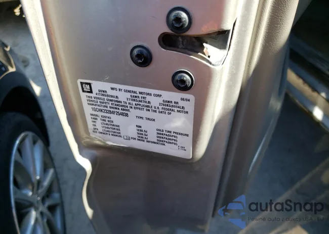 1GCHK23284F254838: 44474943