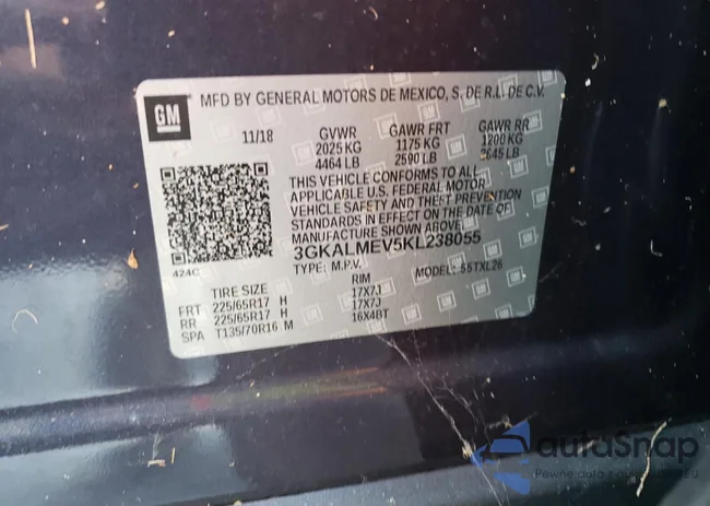 3GKALMEV5KL238055: 45728563