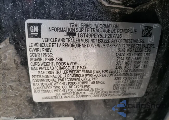 1GT49PEY5LF207726: 45422553