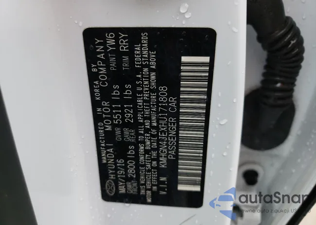 KMHGN4JEXHU171808: 47644163