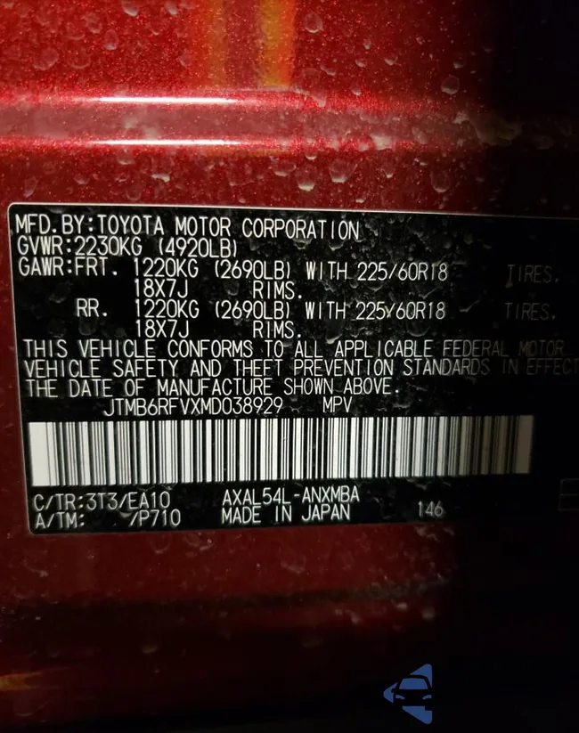 JTMB6RFVXMD038929: 59481973