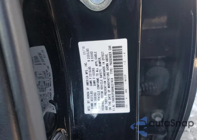 1HGCR2F68HA007408: 88595745