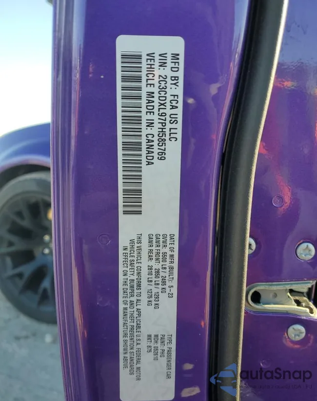 2C3CDXL97PH585769: 42298925