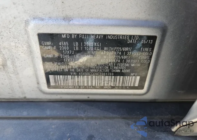 4S4BRCCC5E3201769: 43189915