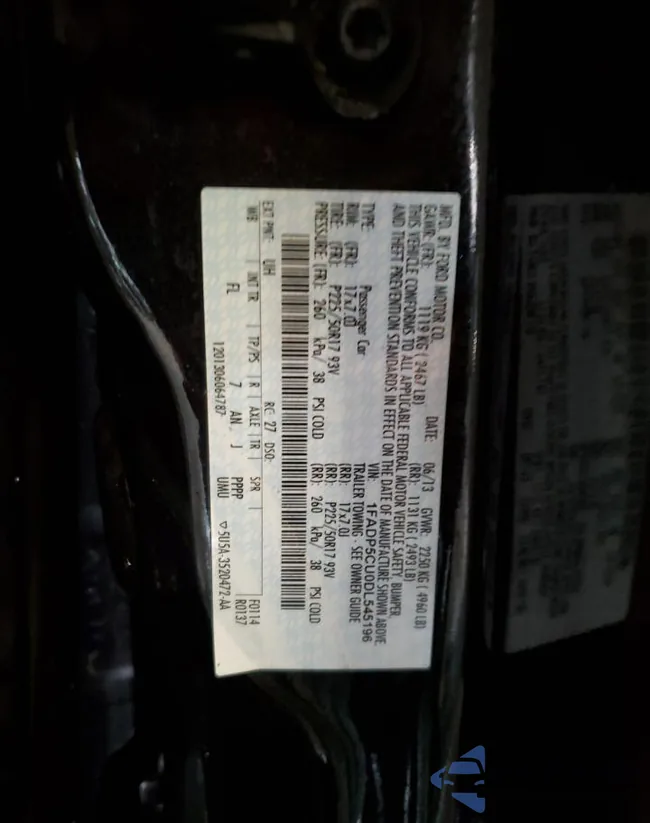 1FADP5CU0DL545196: 87460774