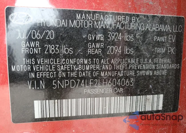 5NPD74LF2LH604063: 86490424