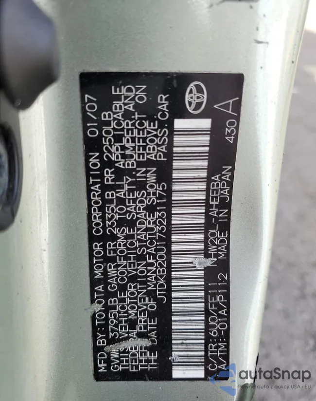 JTDKB20U173231175: 89411775