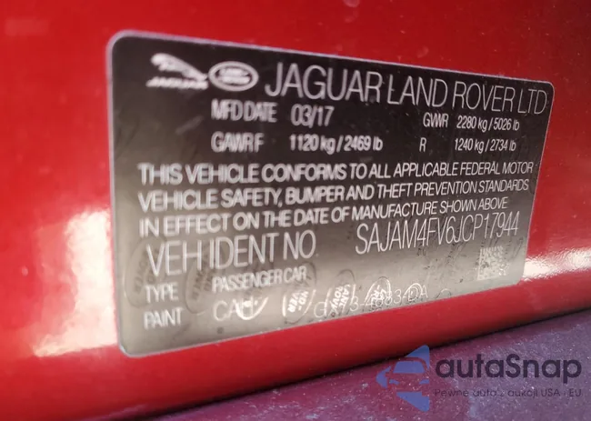 SAJAM4FV6JCP17944: 88798165