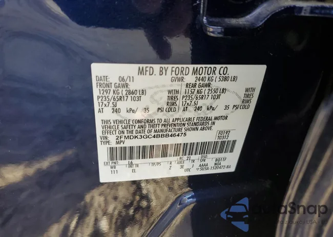 2FMDK3GC4BBB46475: 41456905