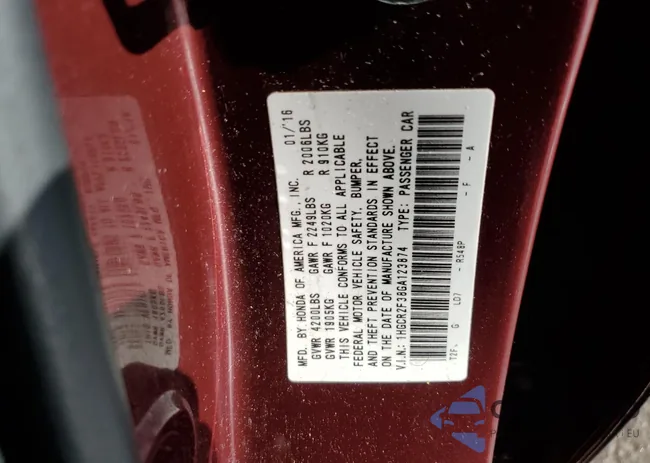 1HGCR2F38GA123874: 42320855