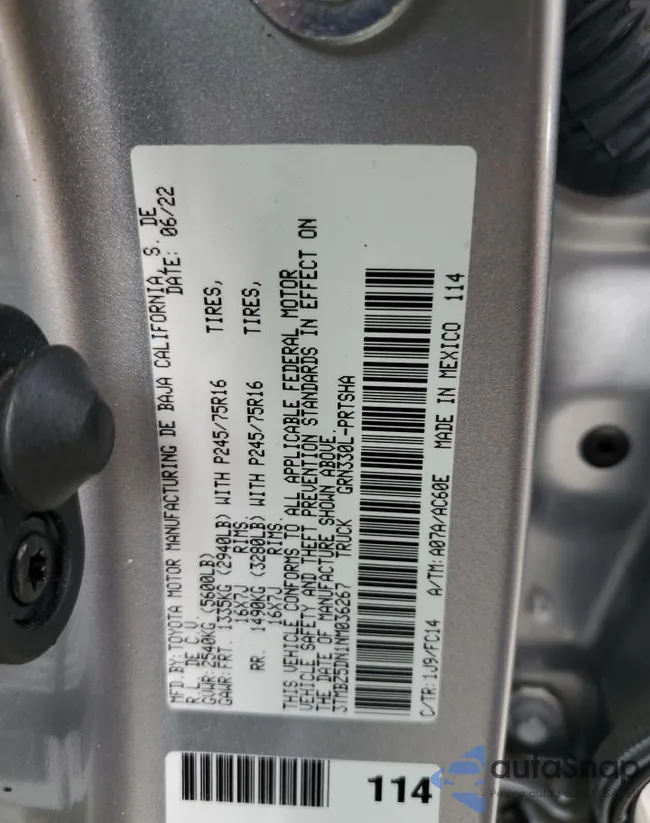 3TMBZ5DN1NM036267: 41708215