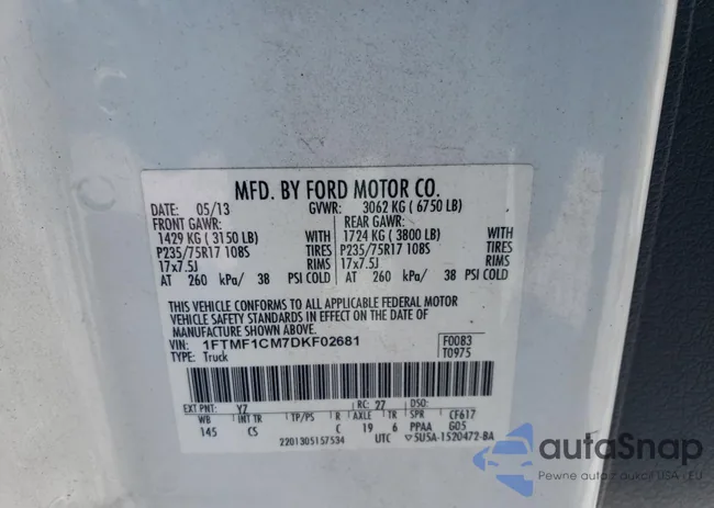 1FTMF1CM7DKF02681: 69570195