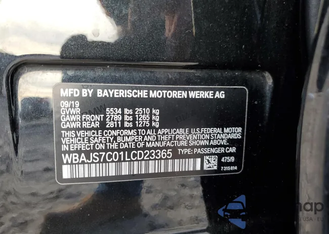 WBAJS7C01LCD23365: 88302885