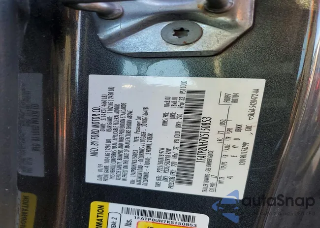 1FATP8UH7K5150853: 75435225