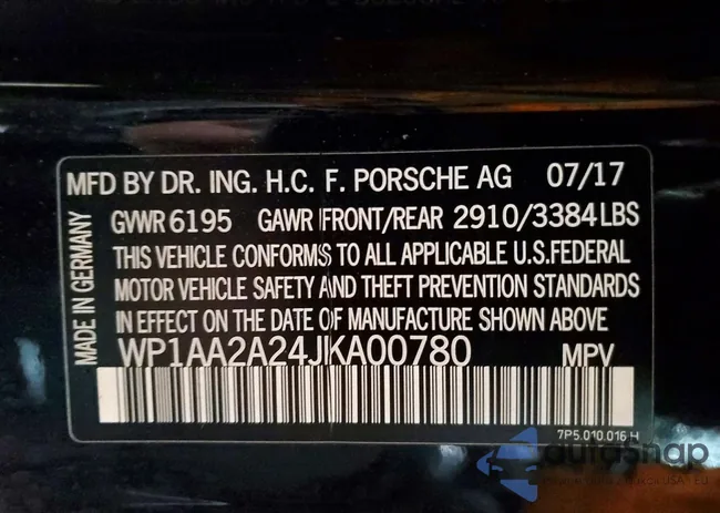 WP1AA2A24JKA00780: 72592435