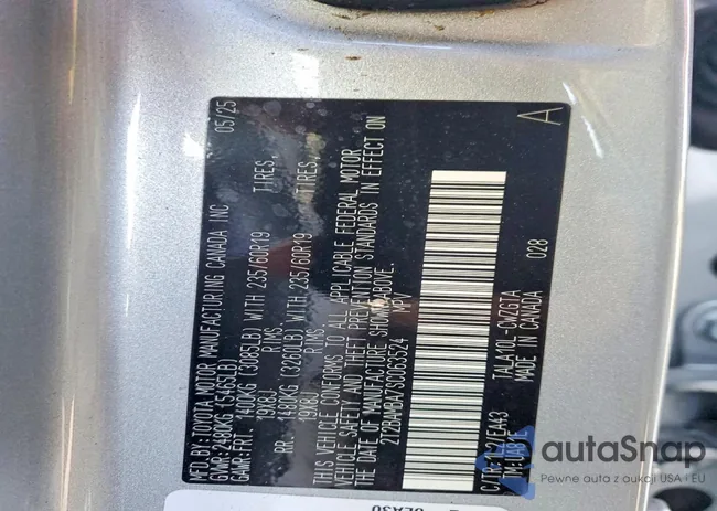 2T2BAMBA7SC063524: 72595305