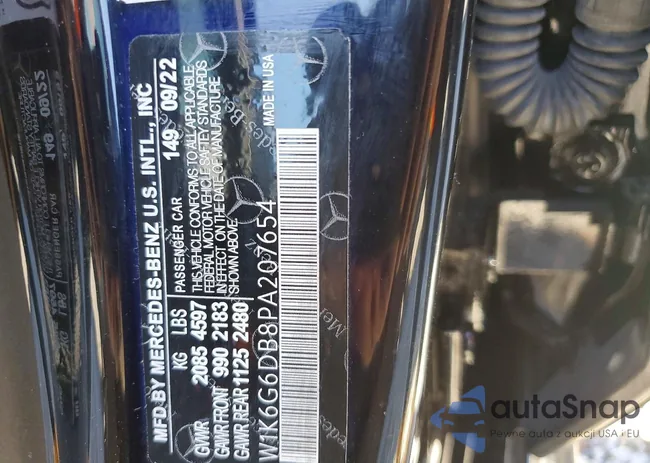 W1K6G6DB2PA221985: 73708845