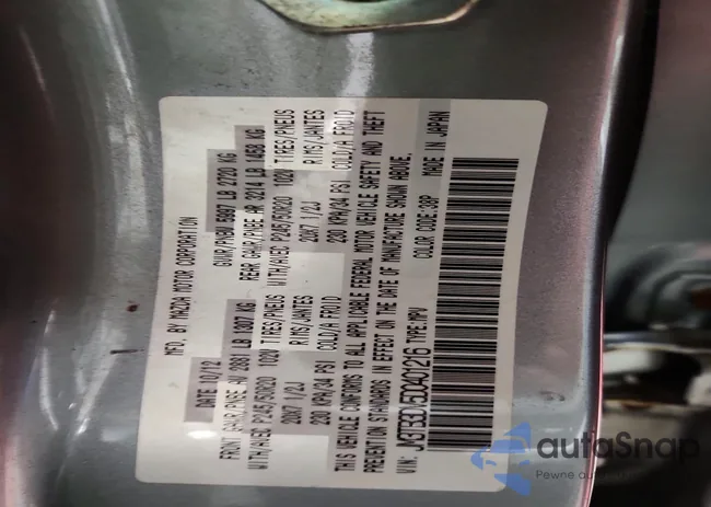 JM3TB3DV5D0401216: 74850625