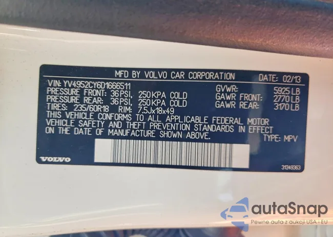 YV4952CY6D1666511: 74962195