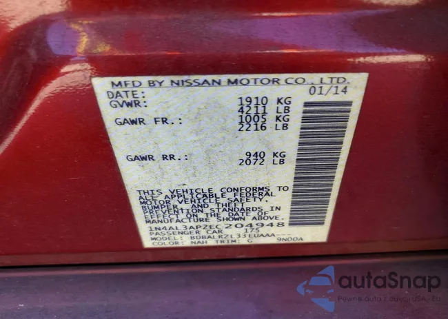 1N4AL3AP2EC204948: 72578515