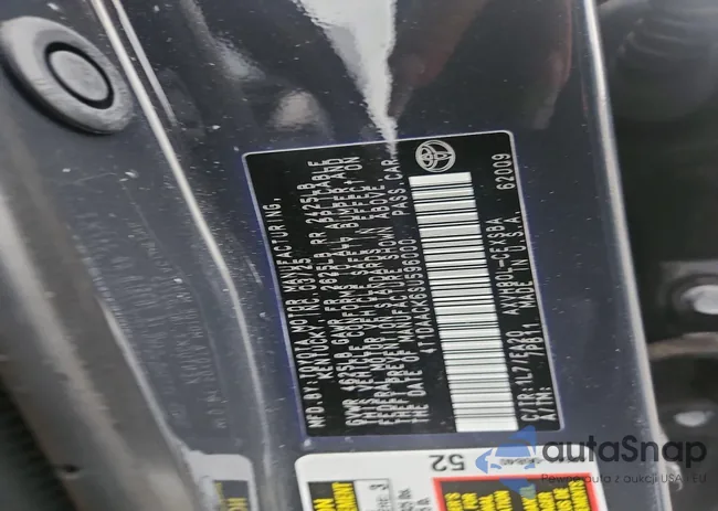 4T1DAACK6SU596000: 98883245