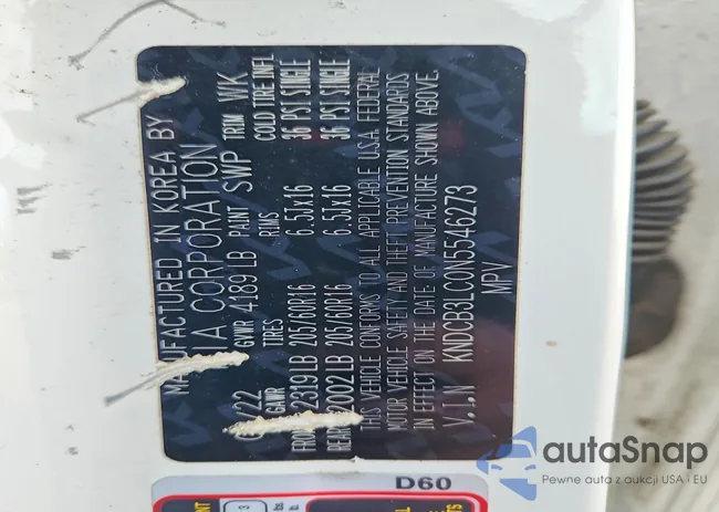 KNDCB3LC0N5546273: 73462245