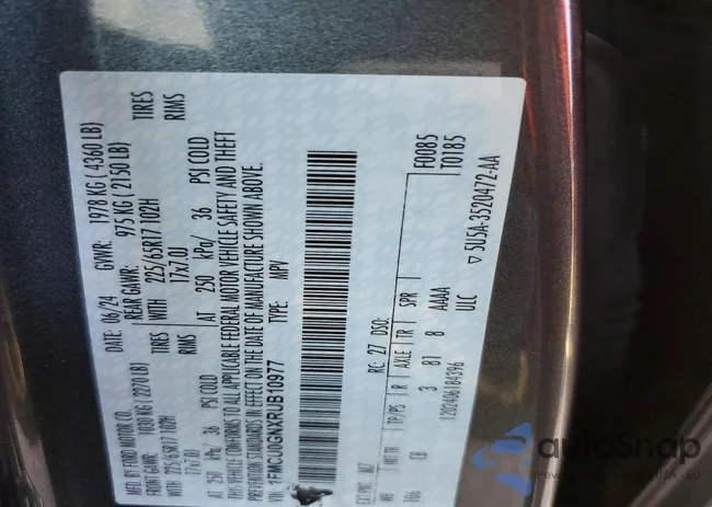 1FMCU0GNXRUB10977: 74025435